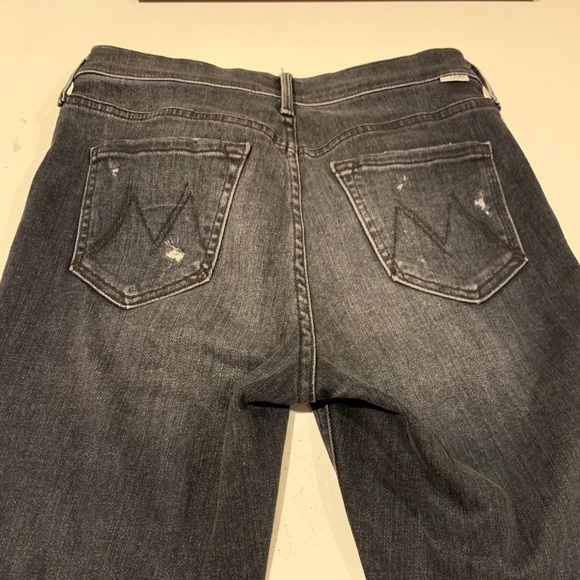 High Rise Dark Grey Flare Jeans - Picture 4 of 4